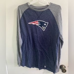 New England Patriots Medium Long Sleeve Majestic Shirt Unisex
